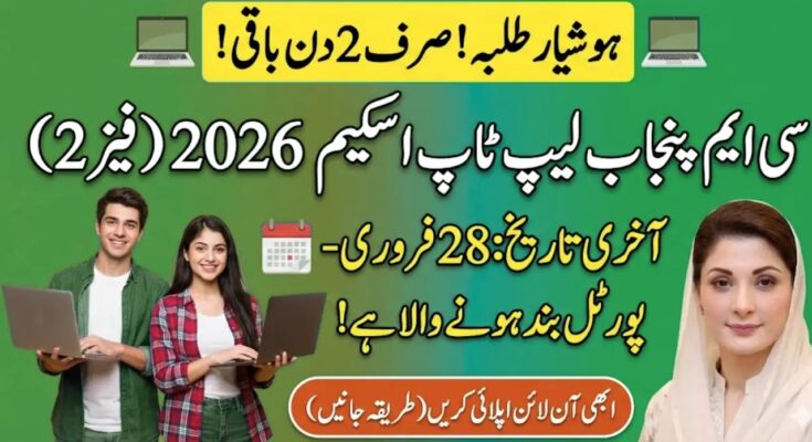 CM Punjab Laptop Scheme 2026 how to apply complete guide